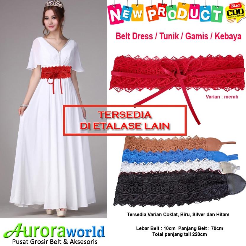 Ikat Pinggang Belt Wanita Gesper Rantai Mewah  Untuk Dress Gamis Tunik Ikat Pinggang Fashion Terbaru