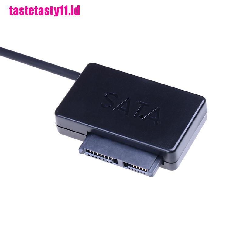 Kabel Konverter CD DVD Rom Optik Drive USB Ke 13Pin Slim SATA / IDE