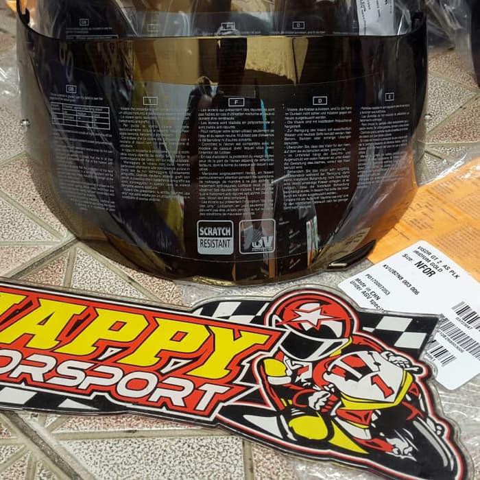 VISOR KACA HELM AGV K3SV IRRIDIUM GOLD ORI ITALY LOGO DAINESE & AGV