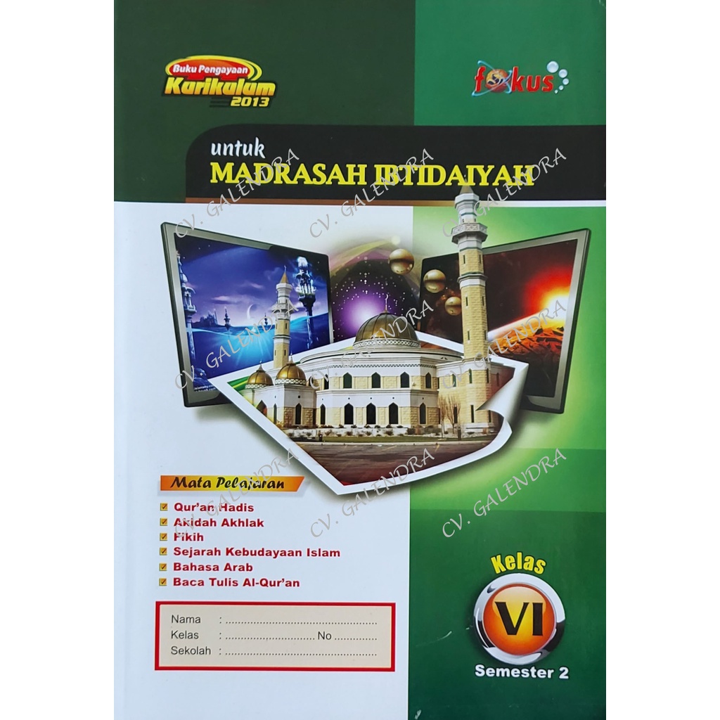 Lks Fokus MI Agama Campuran  Kls 6 Semester 2
