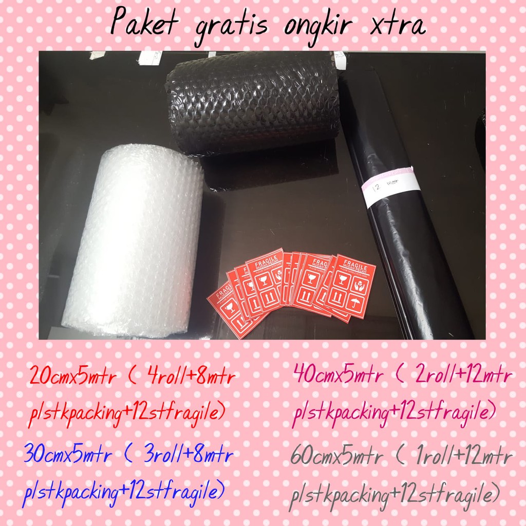 

GRATIS ONGKIR XTRA Bubble Wrap Premium Gulungan Bubble Roll 5 meter