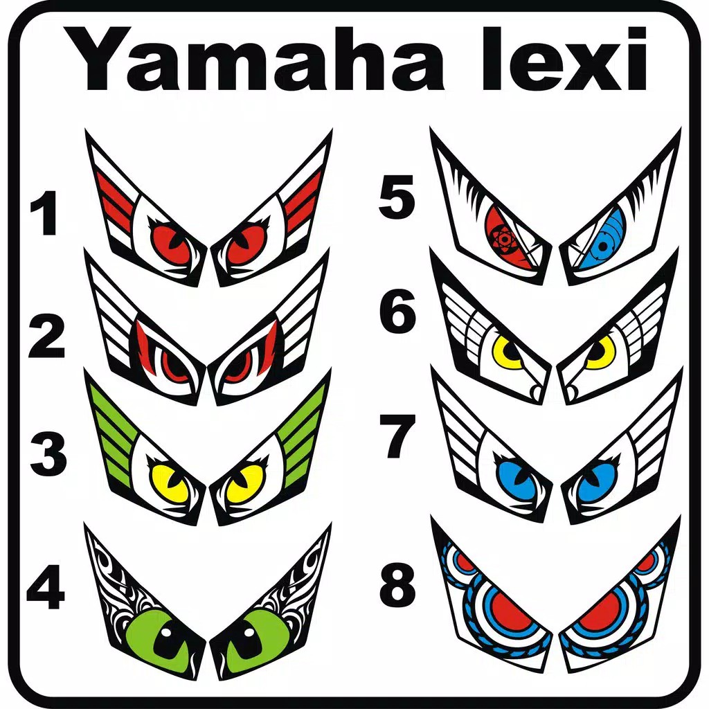 STIKER LAMPU DEPAN LEXI | STIKER LAMPU LEXI | STIKER LEXI | STIKER MOTOR LEXI | BISA BAYAR COD