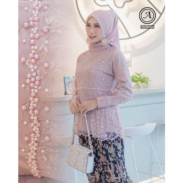 BLOUSE KANAYA // BAHAN TILLE VARIASI PAYET MUTIARA // By Assyifa Kebaya