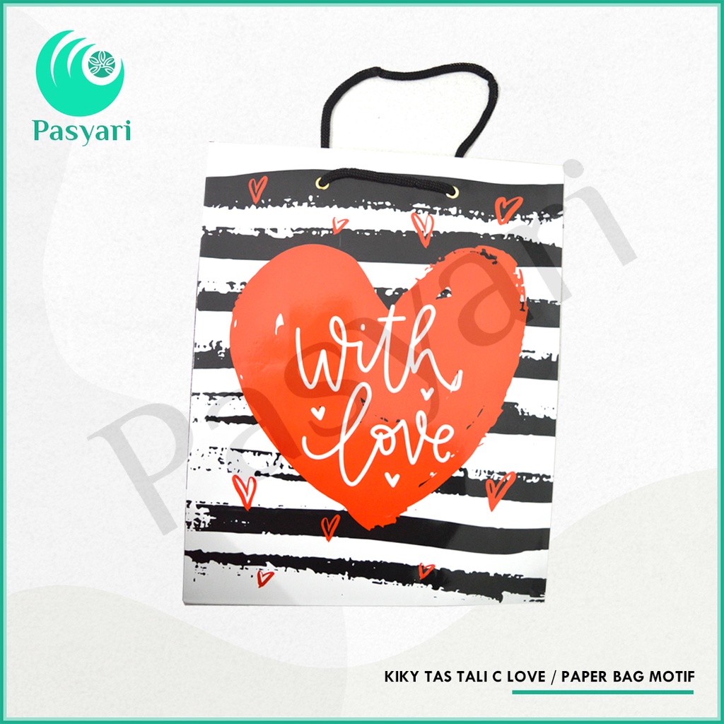 

Kiky Tas Tali C Love / Paper Bag Motif