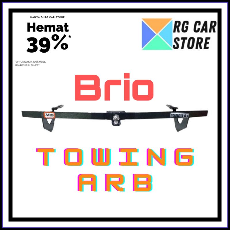 TOWING BAR BELAKANG BRIO /TOWING PELINDUNG BUMPER BELAKANG BRIO