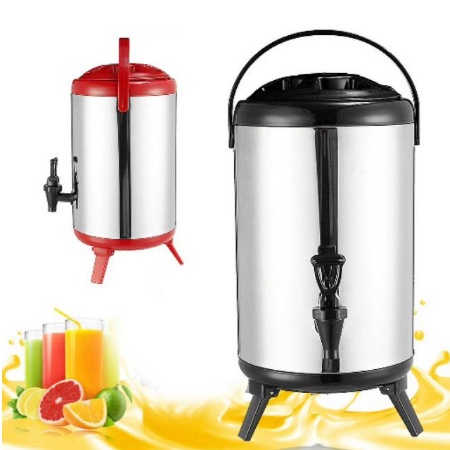 Termos 8 Liter THERMOS DISPENSER / Water tank Jug Dispenser 8L 10L / Juice Teh Kopi Stainless Kran Panas Dingin Milk Tank