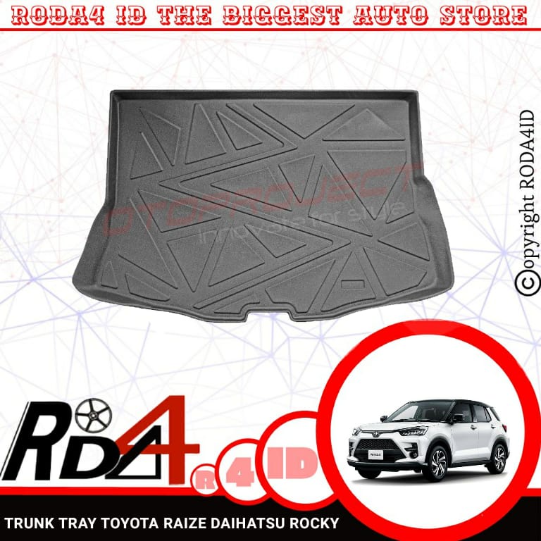 Trunk Tray Karpet Bagasi Belakang Rocky Raize 2021 Model Segita