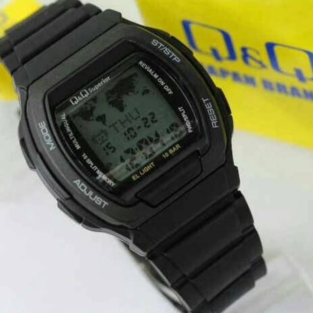 Original  Jam tangan pria QQ Q&Q Digital Data Bank series # 1