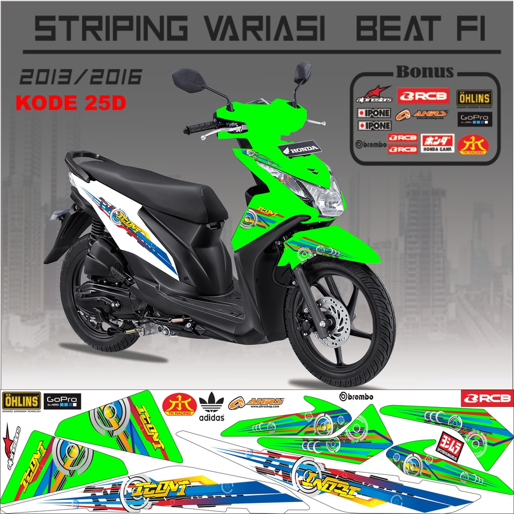 Striping Beat Variasi Stiker Variasi Beat KODE 25