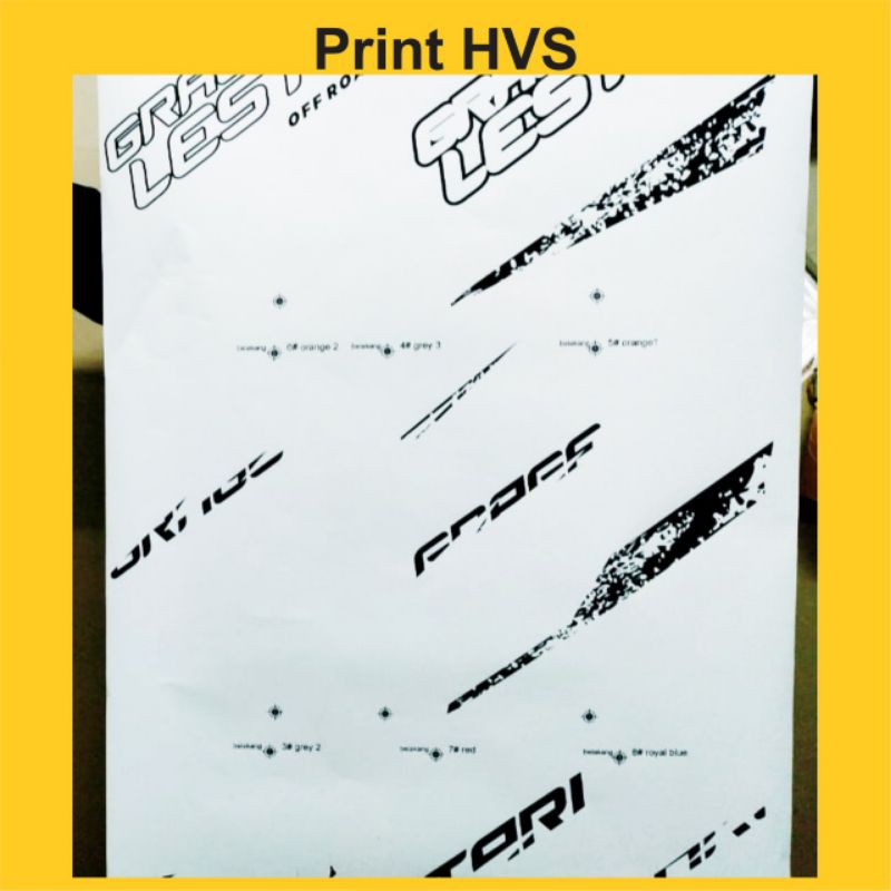 

CETAK Kertas HVS FILM SABLON SETENGAH METER - HVS