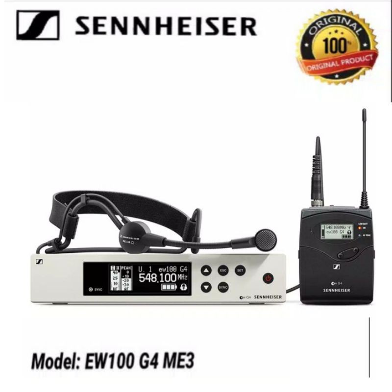 Microphone Wireless Sennheiser EW100 G4 ME3 Headset Original