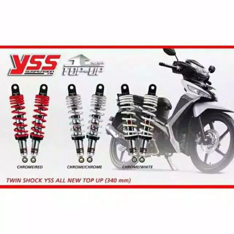 Shock Yss shockbreaker Yss Top prime Jupiter Z,Vega r,Supra,karisma,RX king,Tiger,W175 Dll