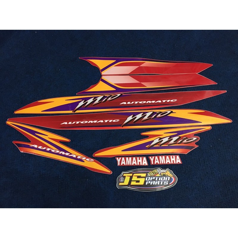 striping mio sporty 2004 biru dan merah