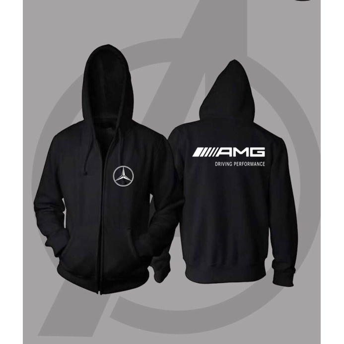 Jaket Sweater Hoodie Zipper - Amg Performance Mercedes Benz