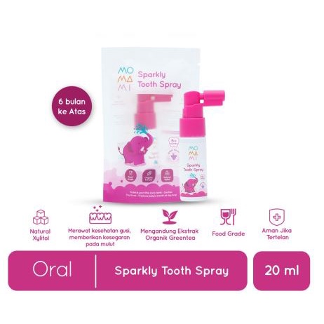 MOMAMI Sparkly TOOTH SPRAY 20ml / Toothspray Semprotan Perawatan Gigi Anak