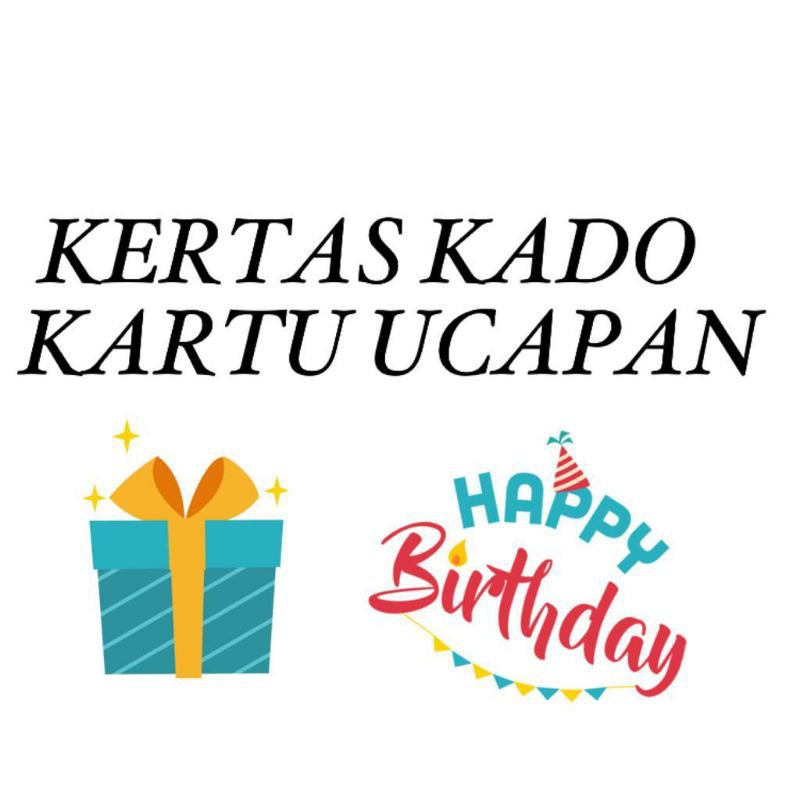 

Packing Kertas Kado Gift Wrap Kartu Ucapan