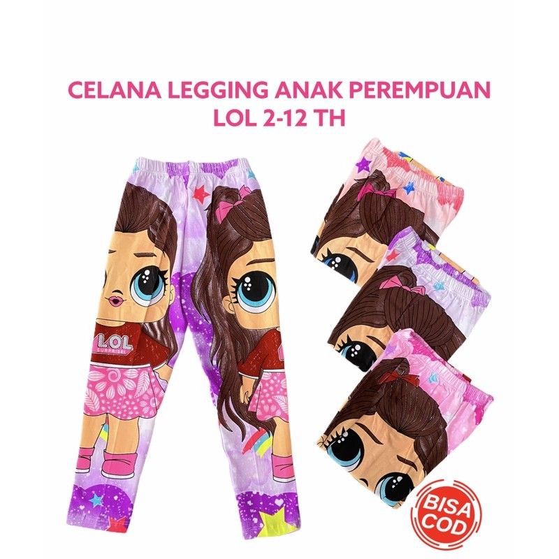 LEGGING ANAK PEREMPUAN FULL PRINT