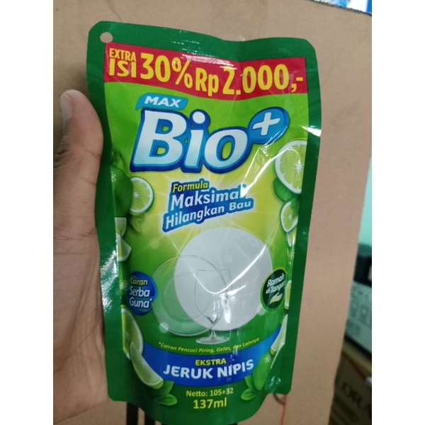 (E2000) SABUN CUCI PIRING BIO MAX 105+32 ML MURAH