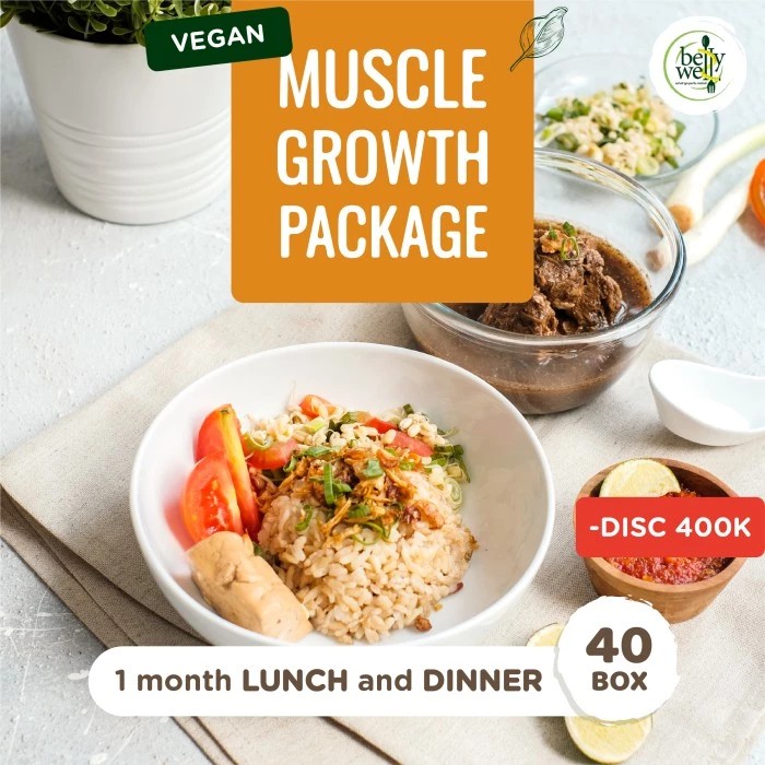 

Bellywell Vegan Muscle Growth Monthly Lunch & Dinner