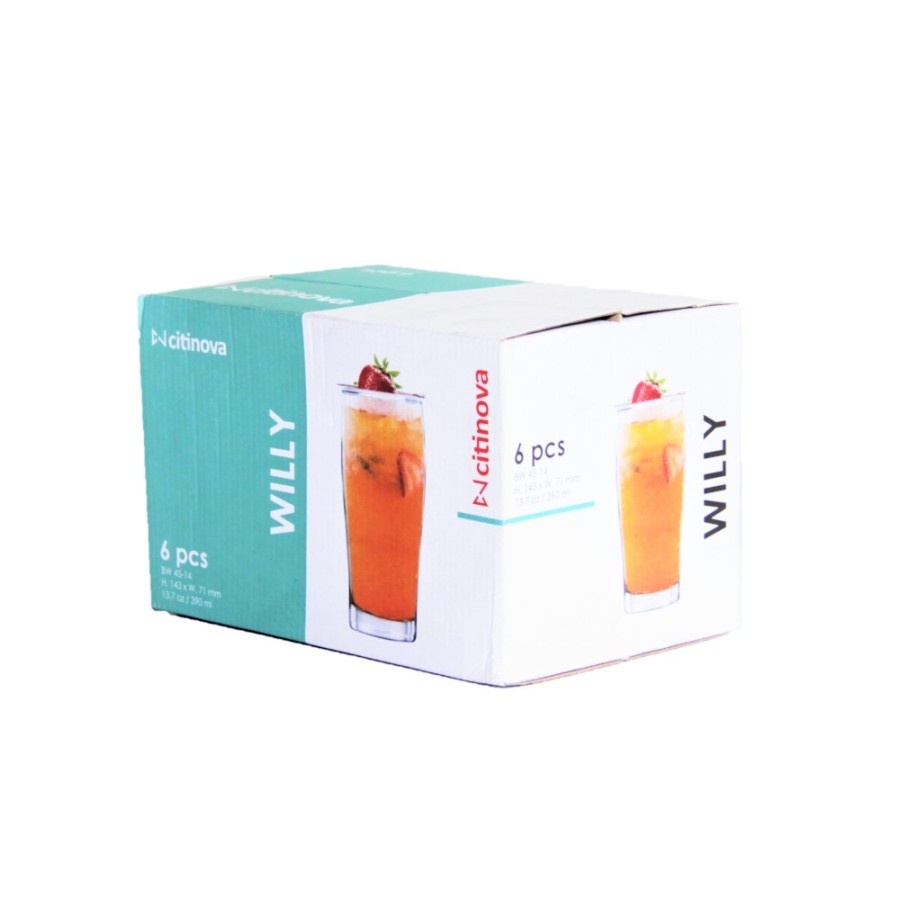 CITINOVA Gelas Kaca WILLY - 13,6 oz / 385 ml - CITINOVA WILLY