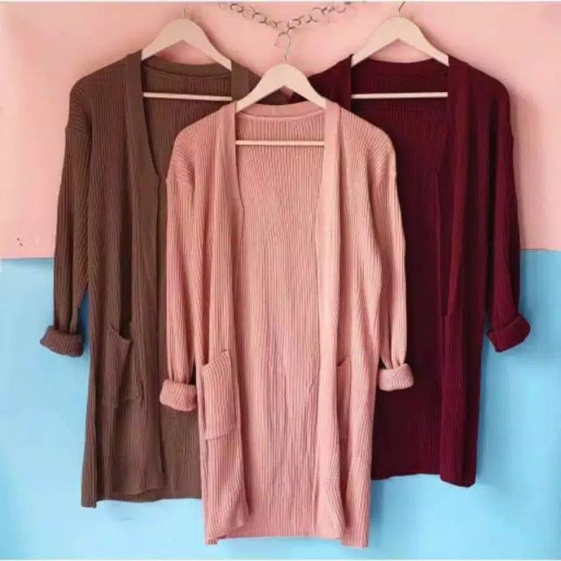 CARDIGAN RAJUT WANITA /LONG CARDIGAN RAJUT KOREA/KARDIGAN RAJUT TERBARU/KARDIGAN RAJUT BELLE