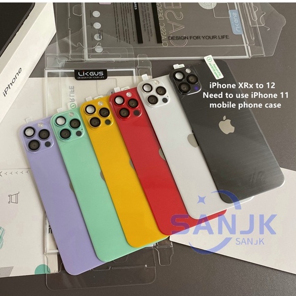 NEW !! FOR IPHONE ( XR CHANGE TO 14 / 13 /12 Pro )（ 11 CHANGE TO 12 PRO ） + FREE CLEAR PHONE CASE CHANGE THE LENS Upgrade the all-in-one camera lens protective film