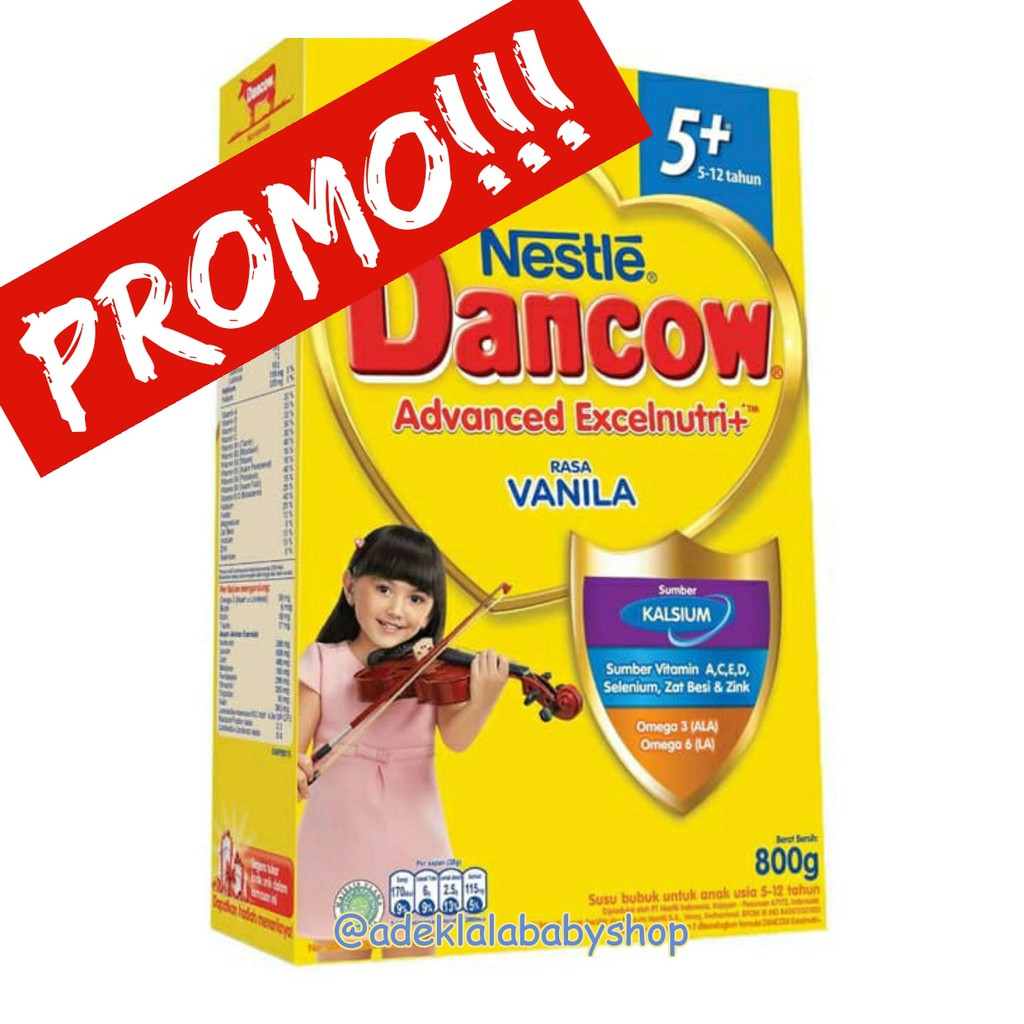 

Dancow 5+ Vanilla/Madu/Coklat 750 gram / 1000gram