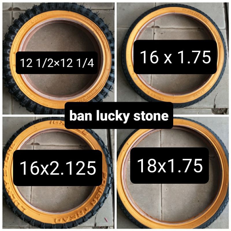 lucky stone ban luar sepeda 12inch/16inch/18 inch