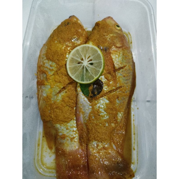

Ikan nila bumbu kuning 500gram siap masak.