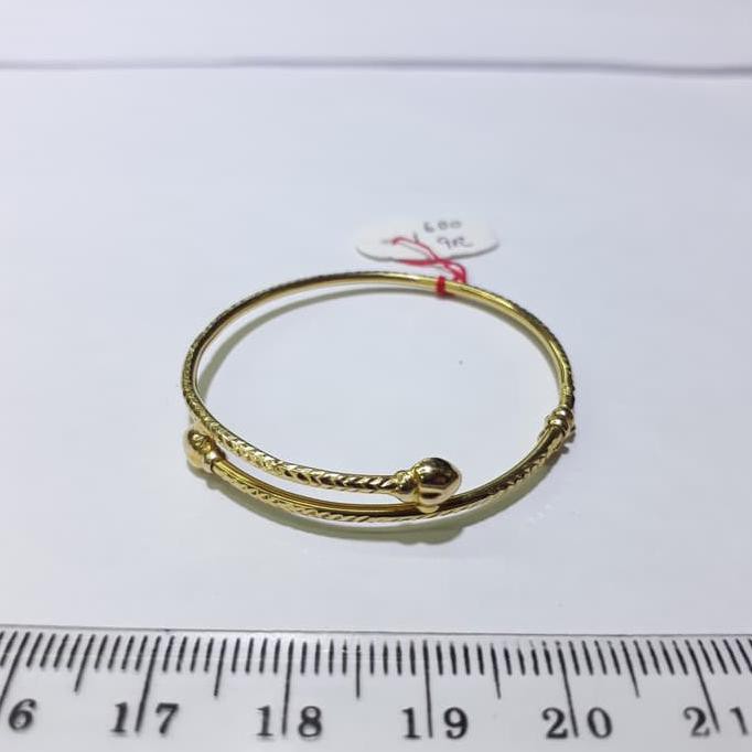 Ready                                 Gratis Ongkir Gelang Bayi Anak Emas Kuning 70% Berat 1.6 Gram