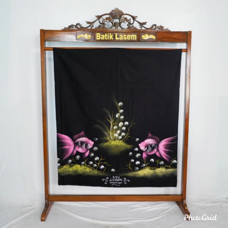 Sarung lukis ORNAMEN ikan motif acak/ sarung LUKIS ikan koi / sarung lukis / sarung santri / sarung 