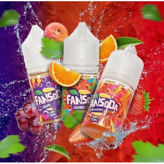 -- FAN SODA 30 M L -- SODA GRAPE  ll  SODA ORANGE  ll  SODA STRAWBERRY