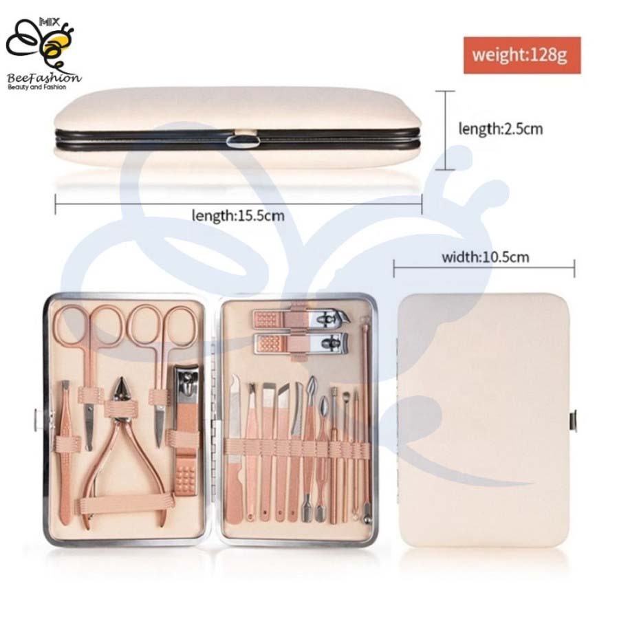 Peralatan Kecantikan Kuku Nail Art Manicure Padicure - 18Set