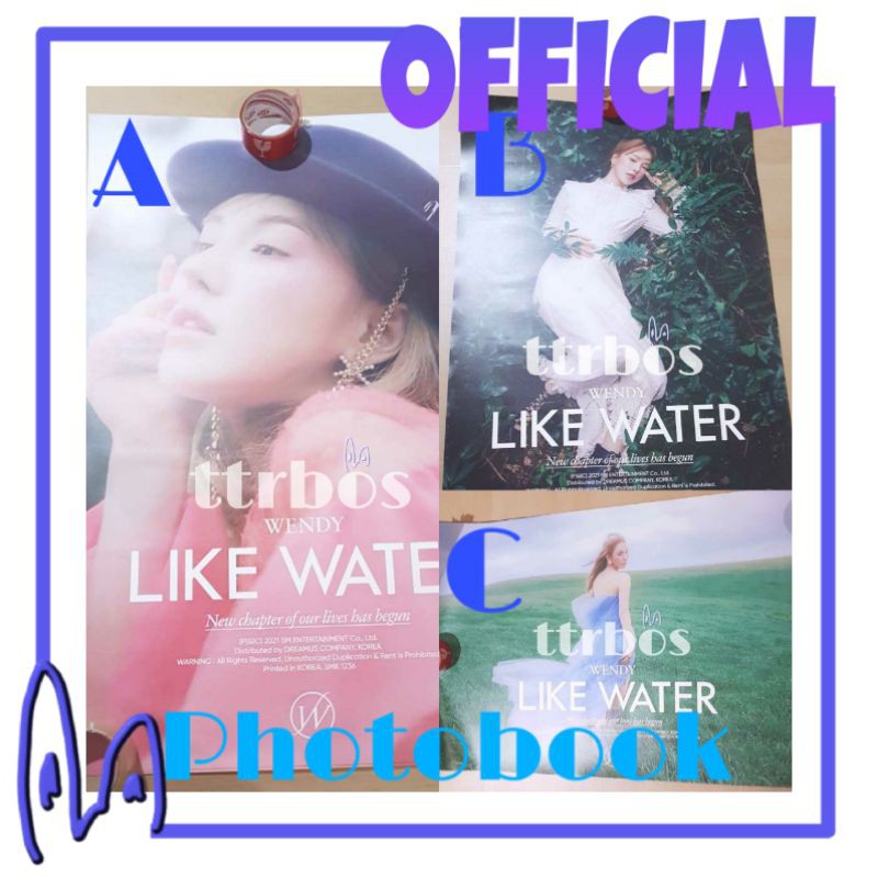 (OFFICIAL) POSTER WENDY LIKE WATER (BACA DESKRIPSI)