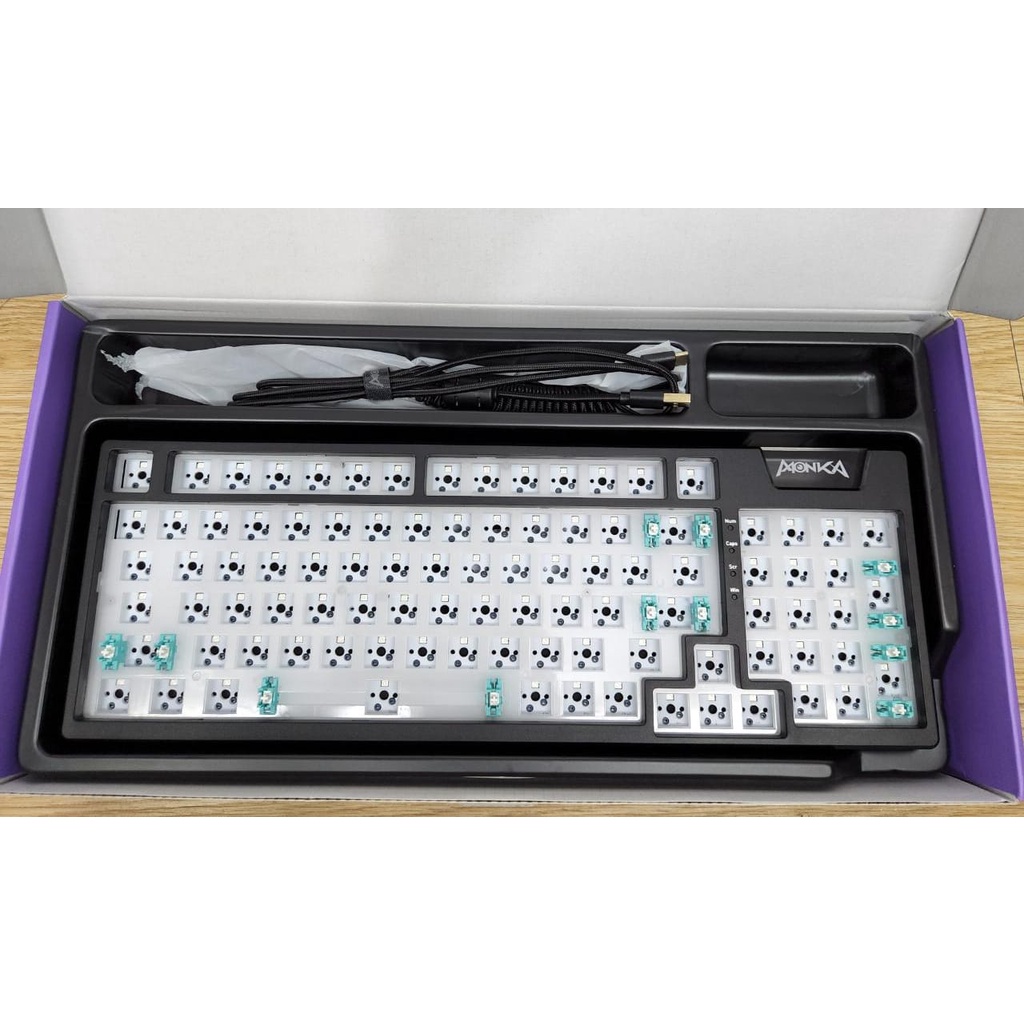 MONKA AE98 GASKET Mechanical Keyboard ( Barebone Kit ) RGB - HOTSWAP