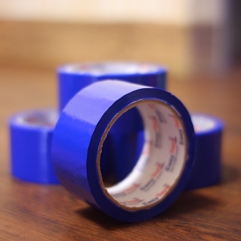 

Lakban Solatip Warna Warni Opp 48 MM Gede Besar Biru