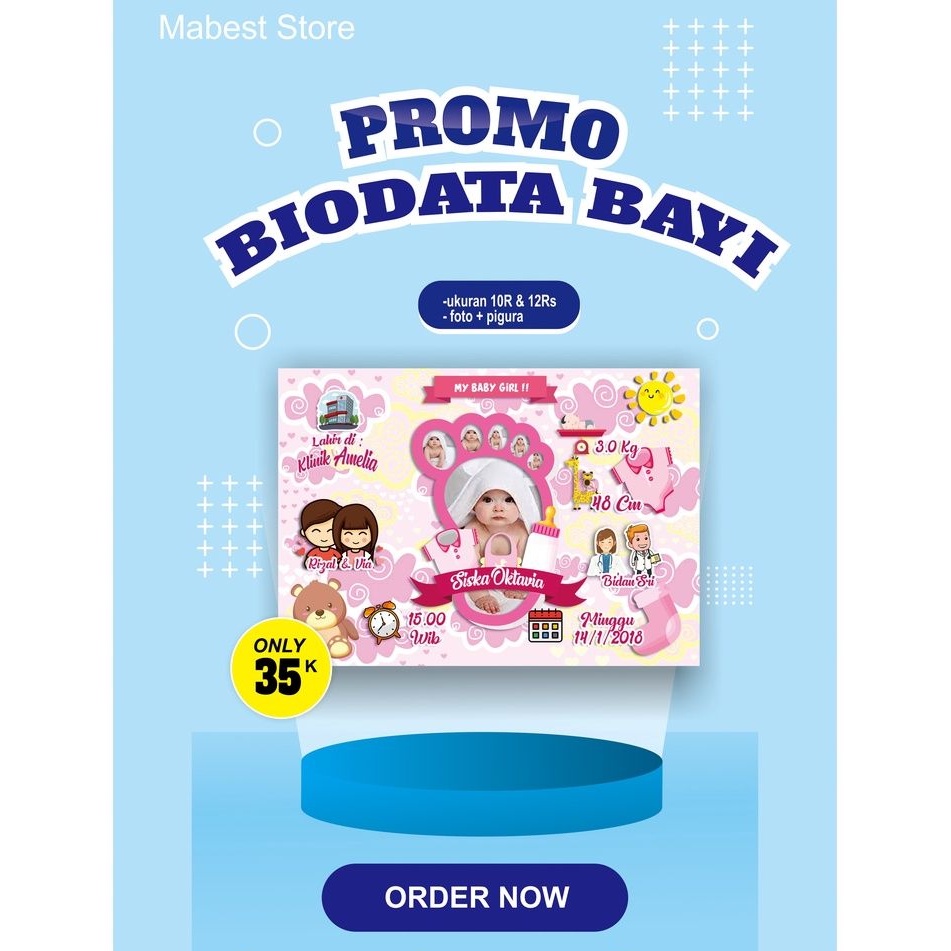 BIODATA BAYI 8R + pigura