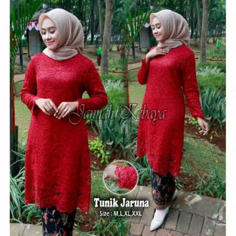 NEW REAL PICT SETELAN KEBAYA TUNIK/KEBAYA MODERN/KEBAYA TUNANGAN/KEBAYA PESTA