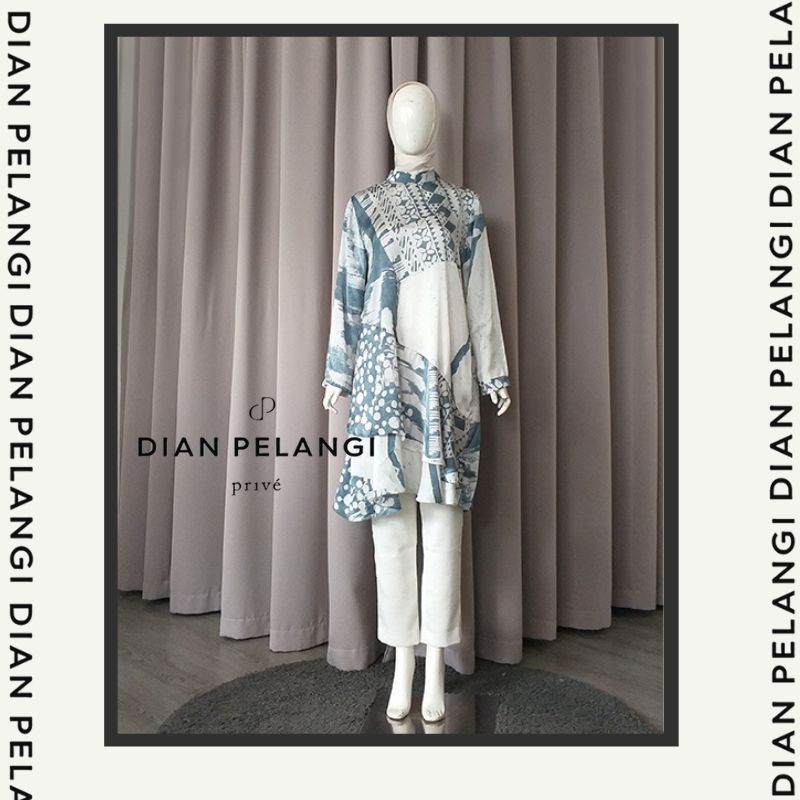 DIAN PELANGI ALBA TUNIK MUSLIM TISSUE ABSTRAK ATASAN WANITA MUSLIM