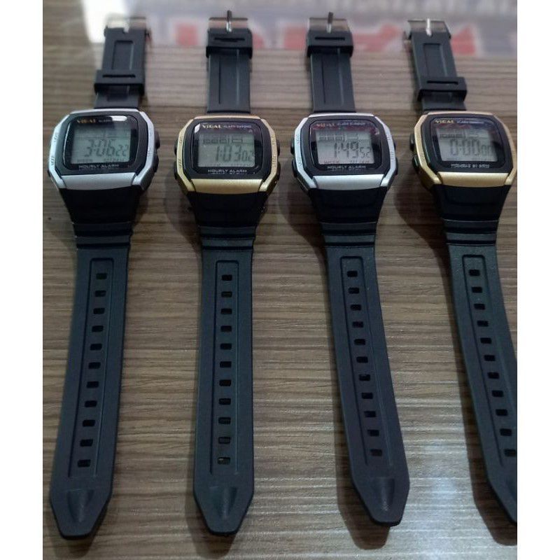 Jam Tangan Digital Kotak pria wanita