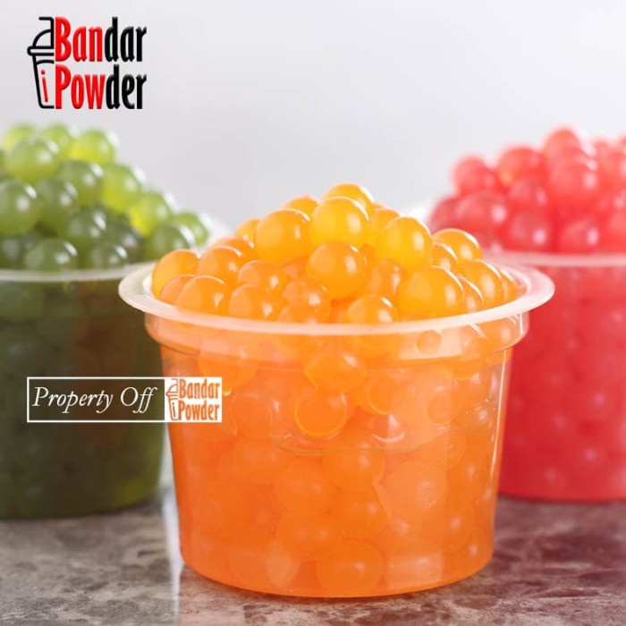 

rg201tg Popping Boba Mango 500Gr | Supplier Topping Minuman Bubble Drink Xz20X1Z11