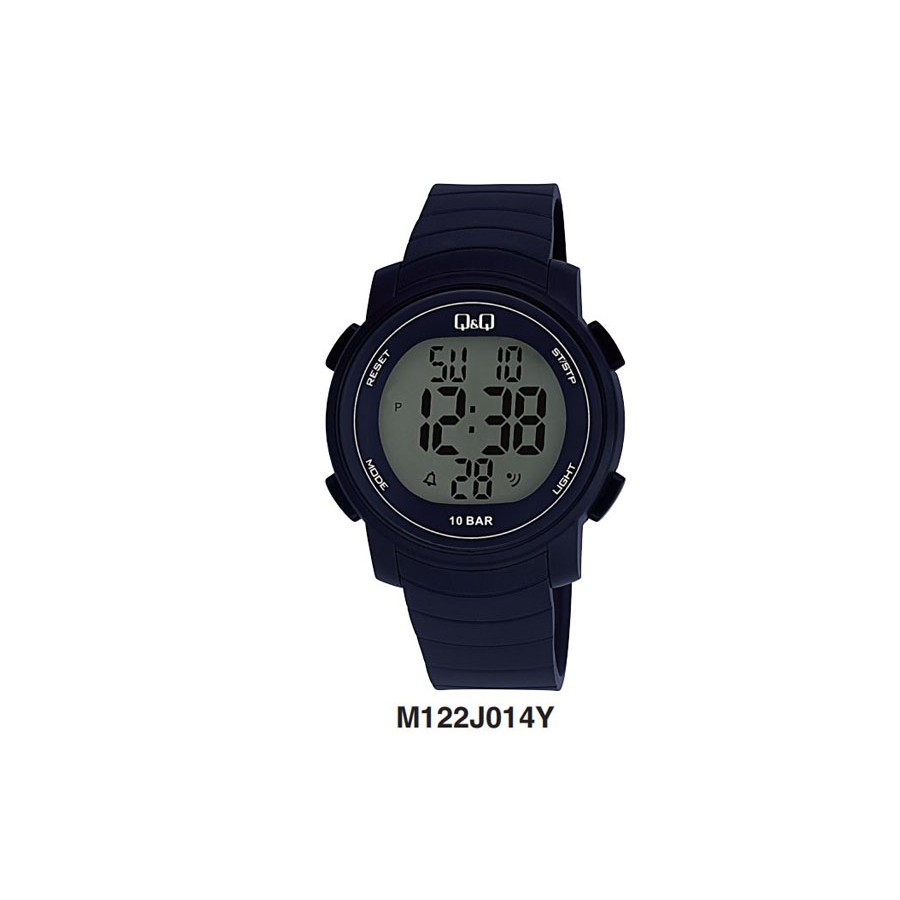 Jam Tangan Pria Casual Sporty Rubber Digital Original Q&amp;Q QnQ QQ M122 M122J Series