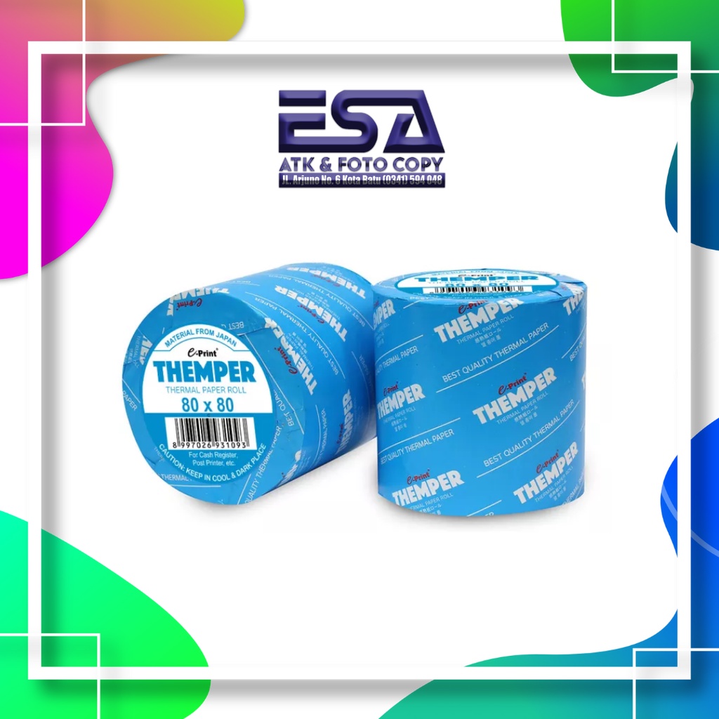 

Kertas Thermal Paper Struk Kasir Ukuran 80x80 Themper Eprint