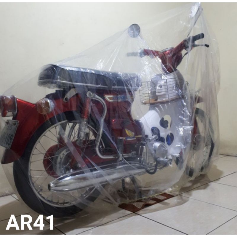 COVER MOTOR TRANSPARAN SARUNG MOTOR PLASTIK PLASTIC ANTI AIR