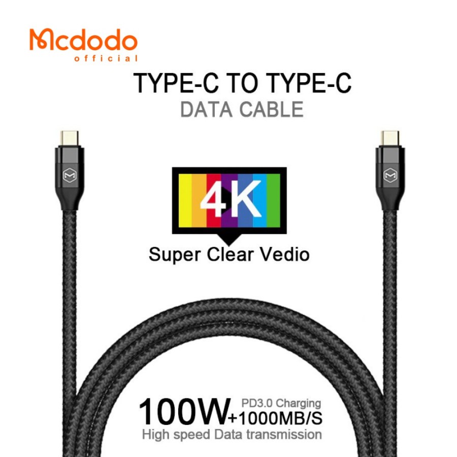 Mcdodo Type-C to Type-C Data Cable 100W 1.5M CA-7130 Original