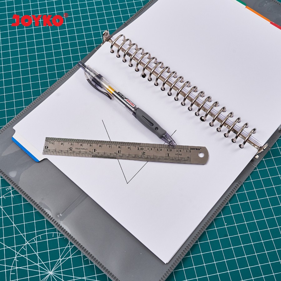 Joyko Stainless Steel Ruler Penggaris Besi