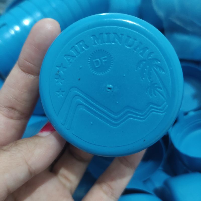 READY Tutup Galon isi ulang Biru gambar gunung DF