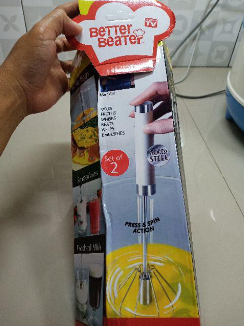 Kocokan Telur Better Beater / Mixer Tangan Tanpa Listrik (1 Set = Isi 2pcs)