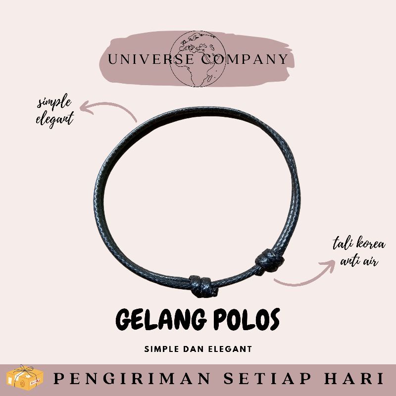 [UC] 1 PCS GELANG POLOS / GELANG TALI KOREA