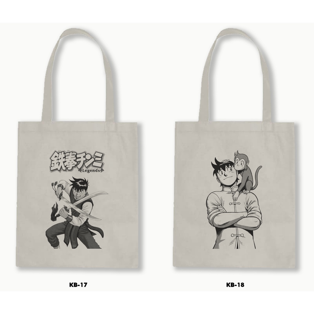 TOTE BAG BLACU - KUNGFU BOY / CHINMI 1